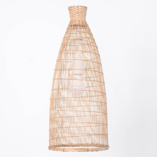 Fish Trap Bamboo Pendant Light - Bamboo
