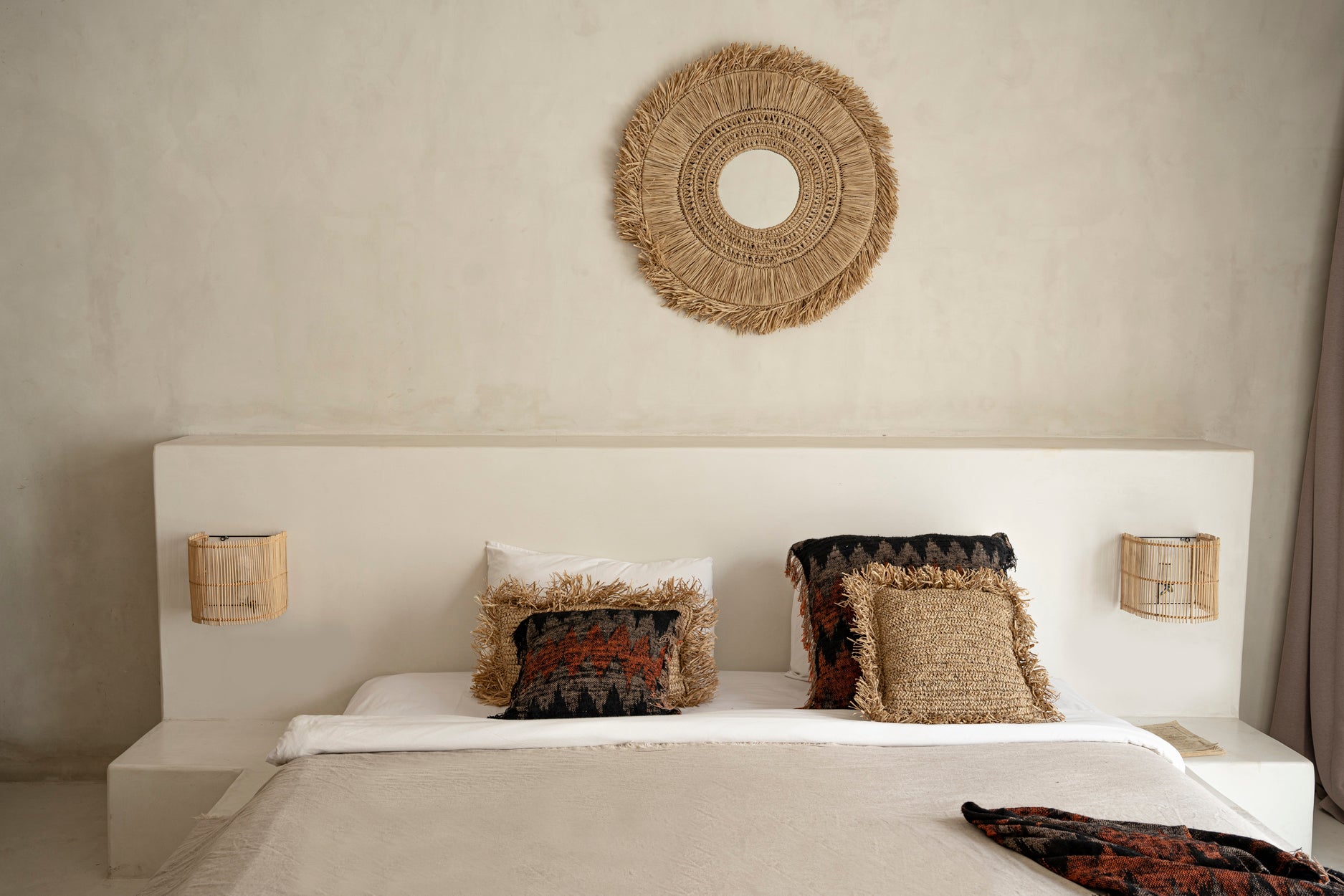 Oh My Gee Cushion Cover - Black Orange 60 x 60cm - Flo & Joe