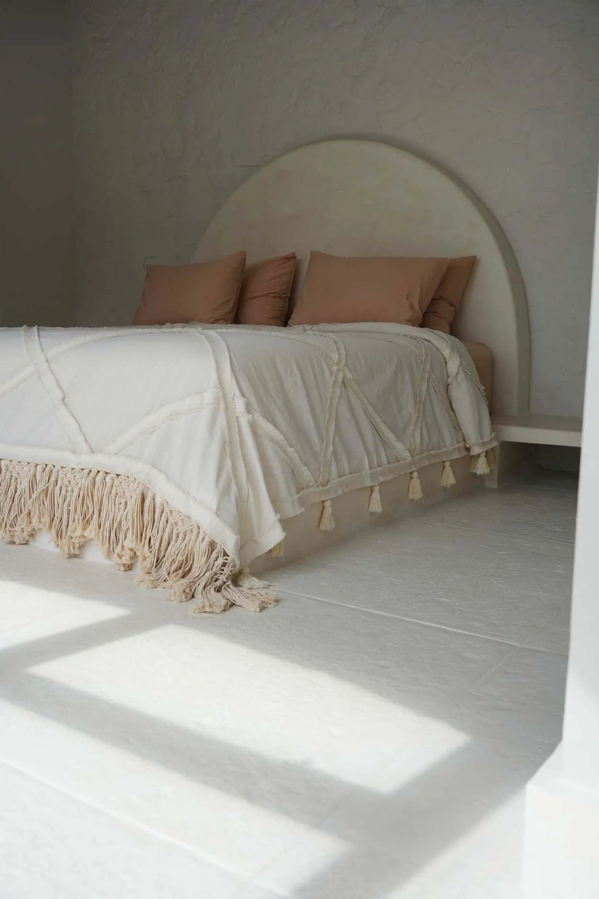 The Berber Bed Throw - Natural - Flo & Joe
