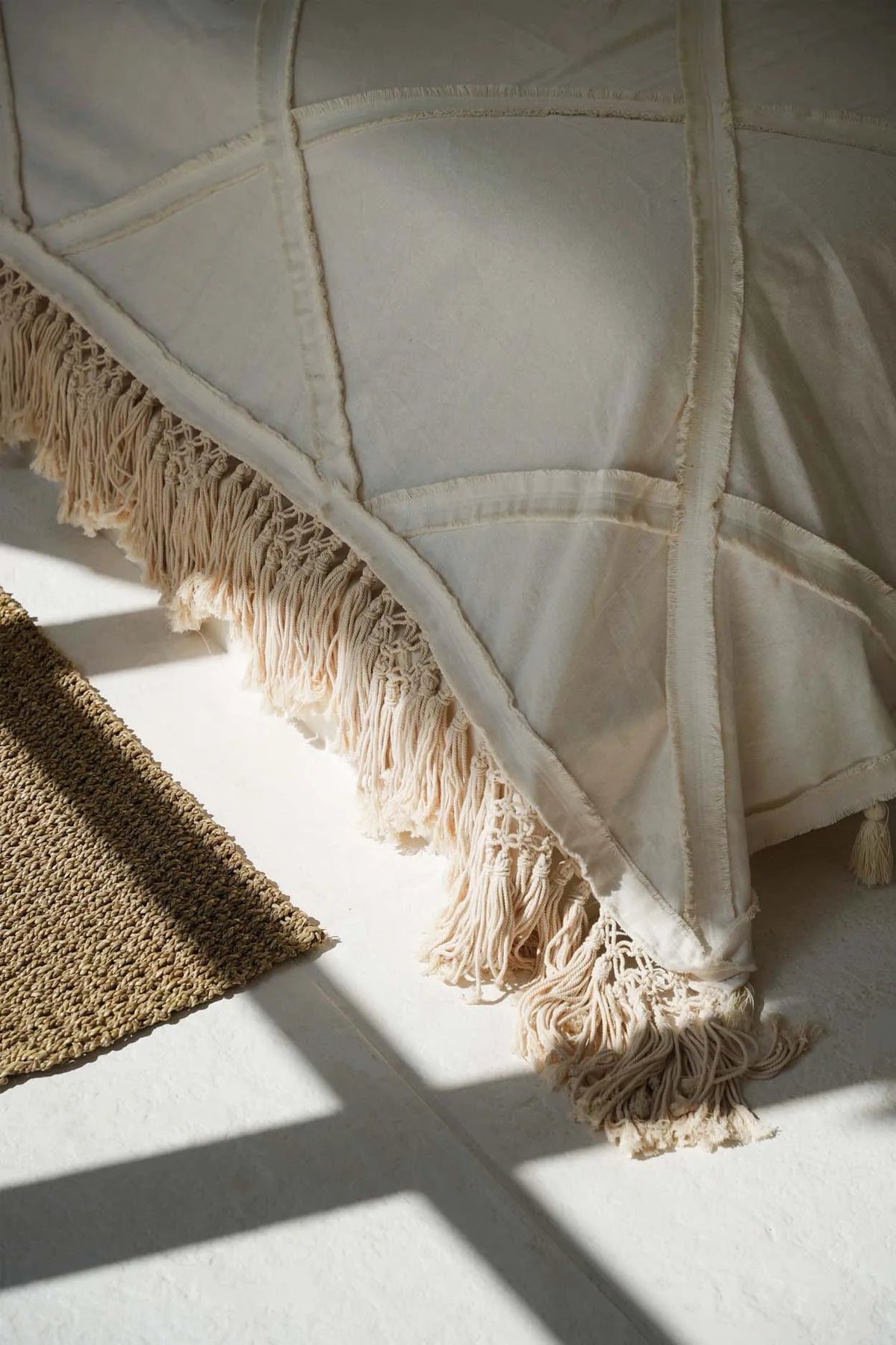 The Berber Bed Throw - Natural - Flo & Joe