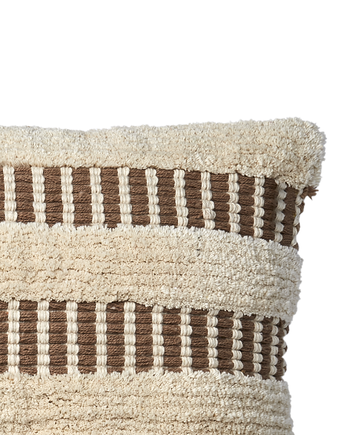 The farmhouse cushion cover   brown