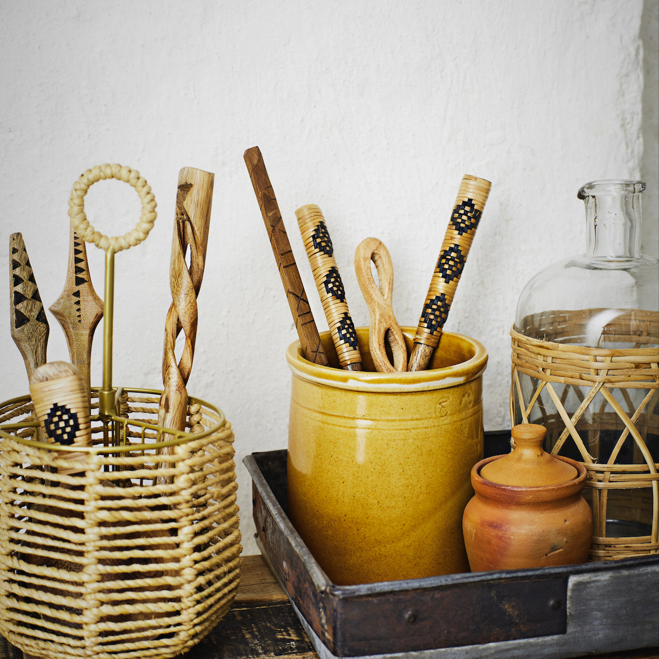 Cane Glass Pitcher Jug - Flo & Joe