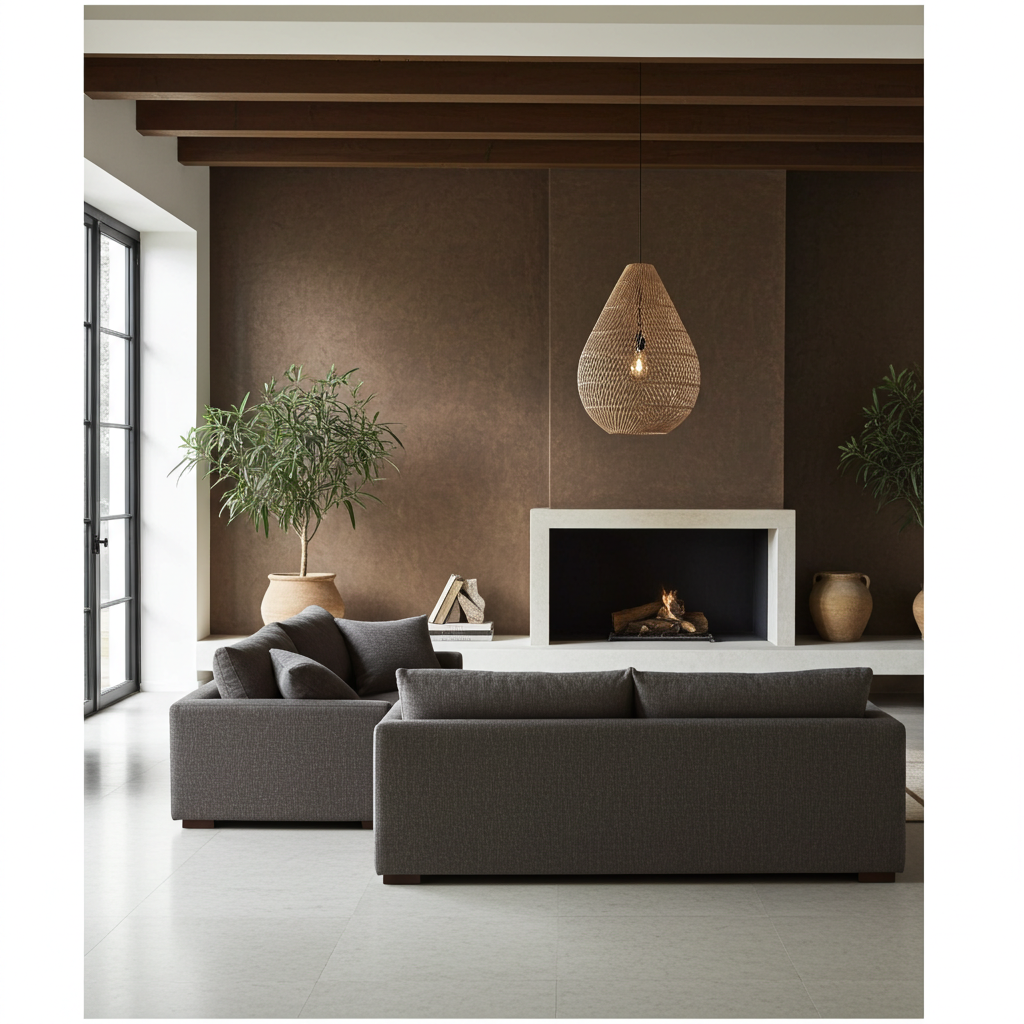 The teardrop natural pendant light   l
