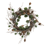 Cedar Wreath with Cones - Flo & Joe
