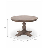 Charente Round Dining Table - 120cm - Flo & Joe