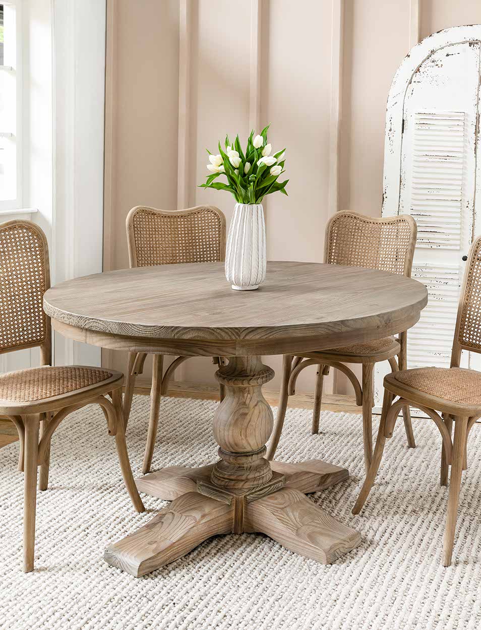 Charente Round Dining Table - 120cm - Flo & Joe