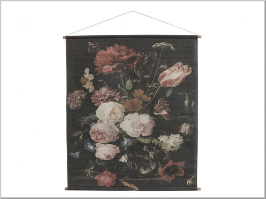Dark Floral Display Mural Wall Hanging - XL - Flo & Joe