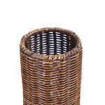 Wicker basket on a white background