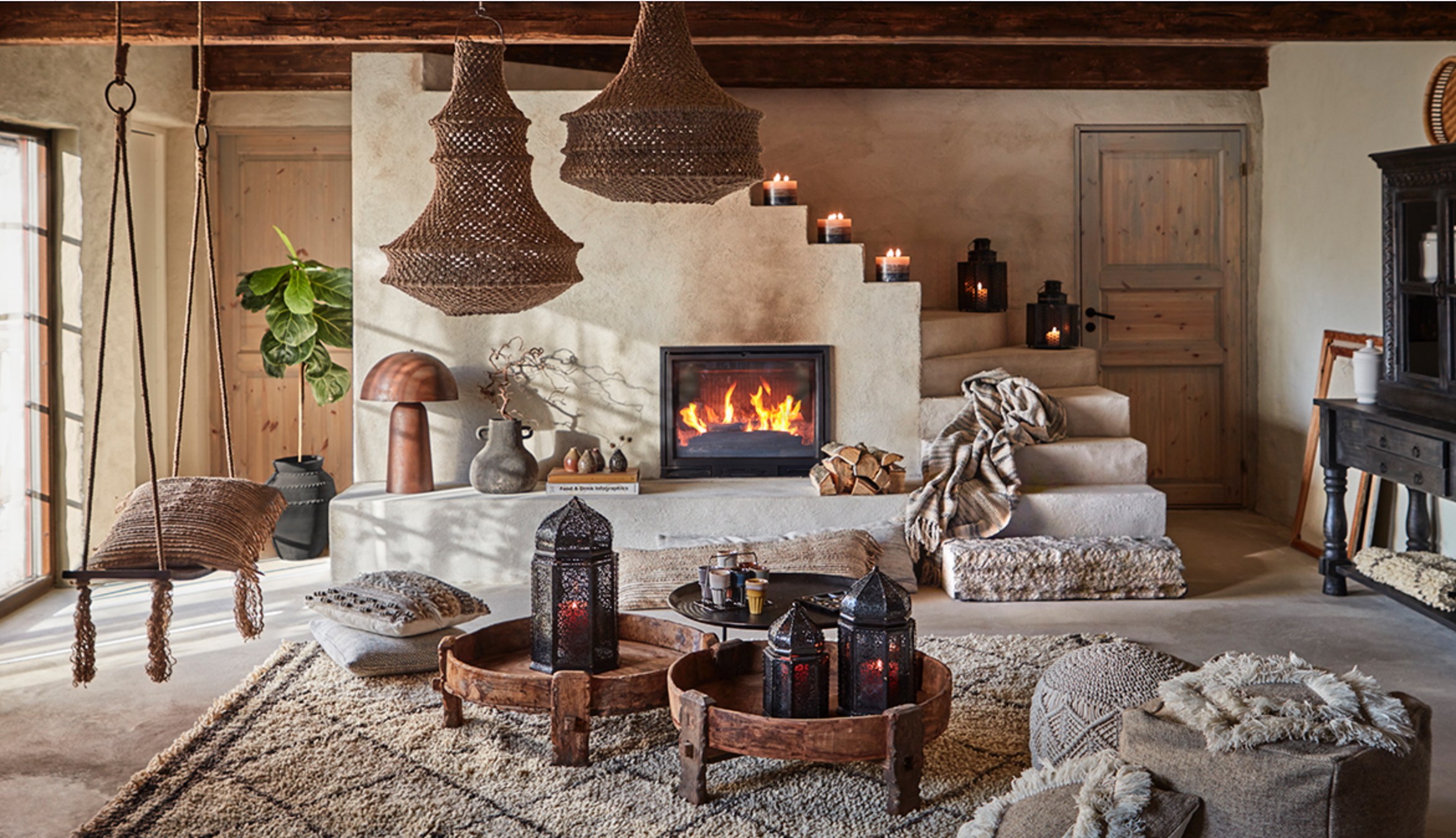 Dua Rope Pendant Shade - L - Flo & Joe