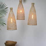 Fish Trap Bamboo Pendant Light - Bamboo - Flo & Joe