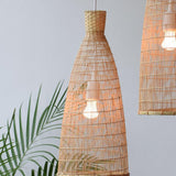 Fish Trap Bamboo Pendant Light - Bamboo - Flo & Joe