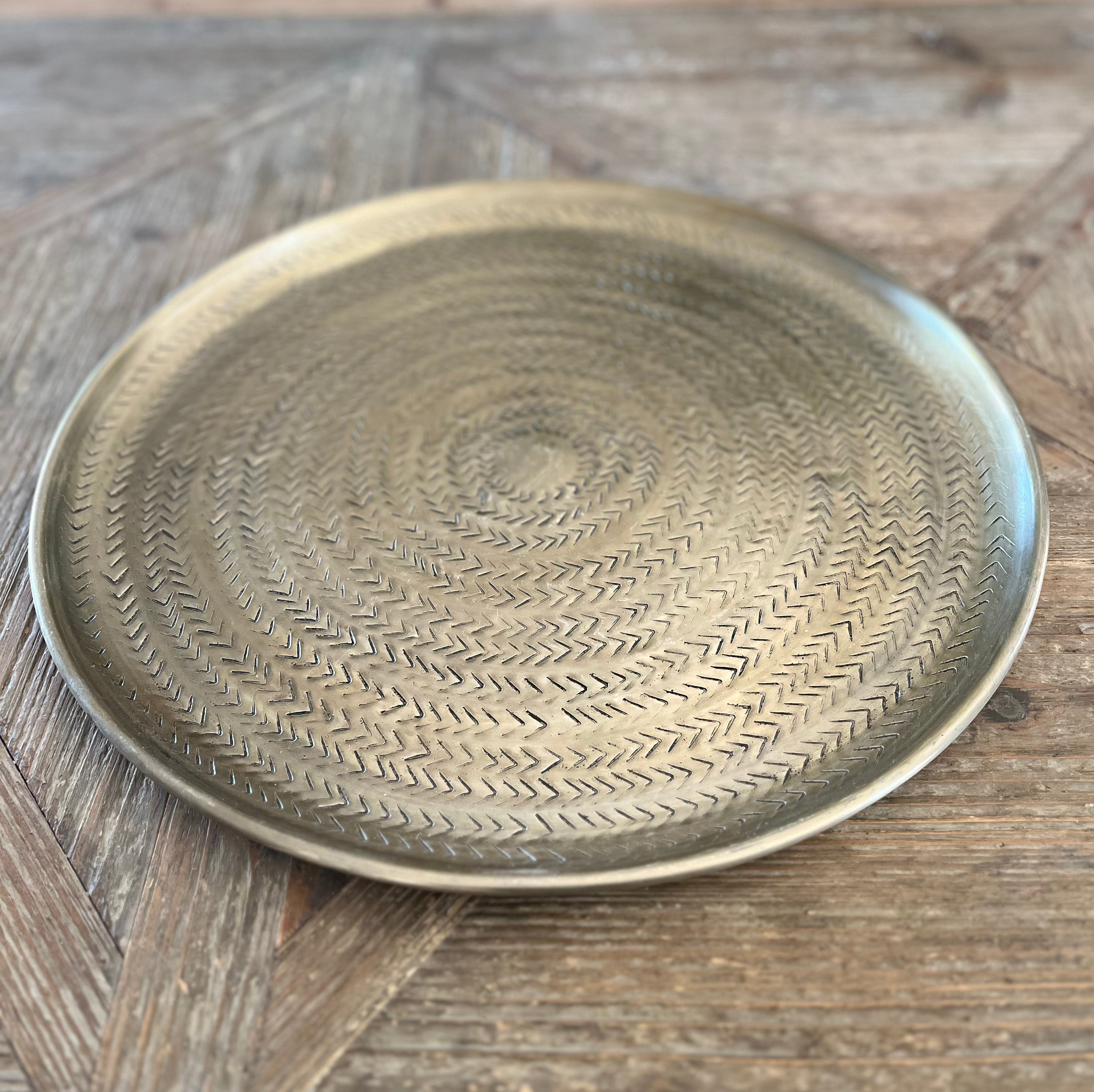 Hand Hammered Metal Tray - Flo & Joe