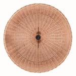 large light rattan wicker dome light shade - with light bulb holder
