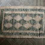 Jute & Leather Mat - Green - Flo & Joe