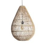 The Teardrop Natural Rattan Pendant Light Shade - Large - Flo & Joe UK