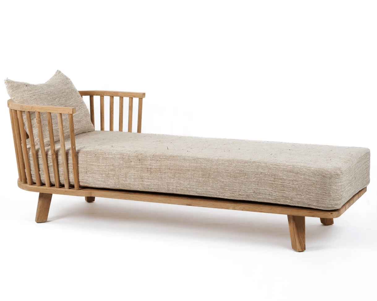 Malawi Cushioned Daybed - Beige - Flo & Joe