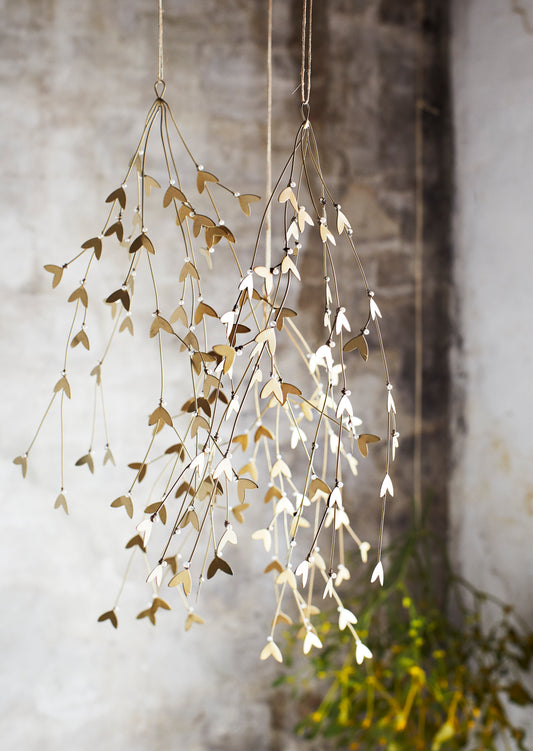 Golden Mistletoe Hanging Garland