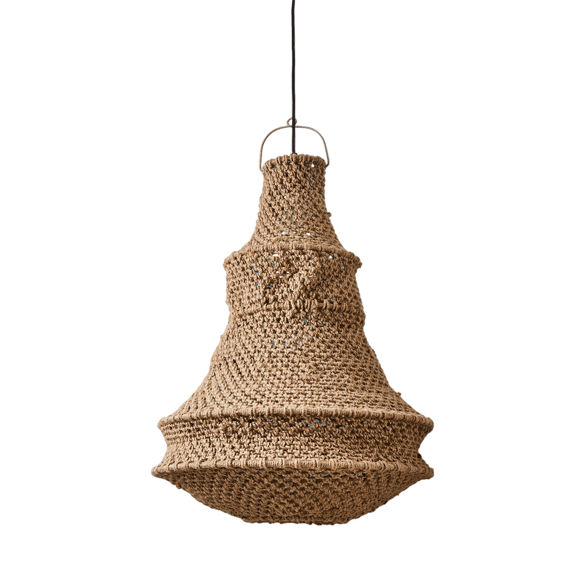 Nyang rope large chandelier pendant shade   flo & joe