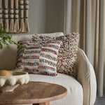 Cotton Jute and wood wall hanging in wadis sabi living room