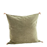 Olive Tassel Cushion Cover - Flo & Joe