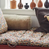 Olive Velvet Bolster Cushion - Flo & Joe