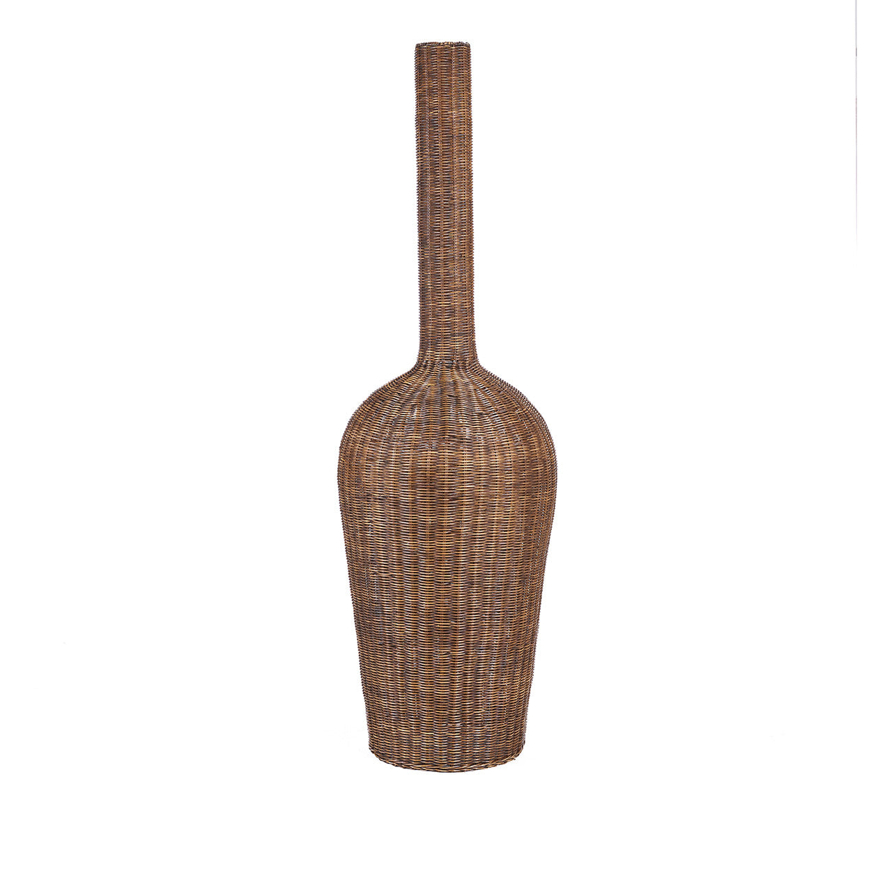 Woven wicker rattan vase shape Pendant light  - Flo & Joe