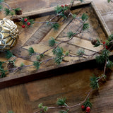 Pine Cone & Cedar Garland with Berries - Flo & Joe