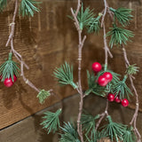 Pine Cone & Cedar Garland with Berries - Flo & Joe