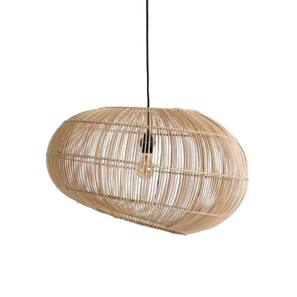 The rattan Luna Pendant Light - Natural - Flo & Joe