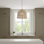 The Meno Dome Pendant - Large Rattan Light Shade - Flo & Joe