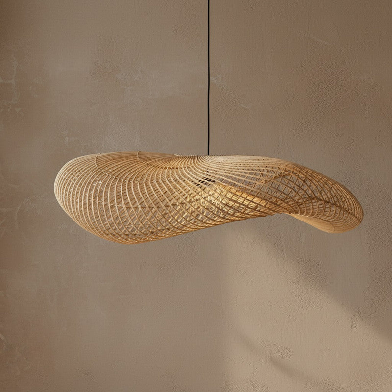The wave pendant   natural   115cm
