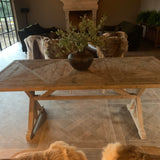 Recycled French Wood Dining Table - 200cm - Flo & Joe