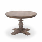 120cm round wood dining table rustic elegance