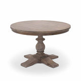 120cm round wood dining table rustic elegance