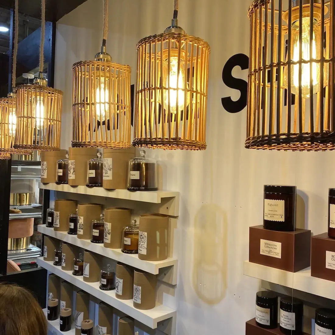 The Bird Cage Light Shade Small - Rattan - Flo & Joe -UK