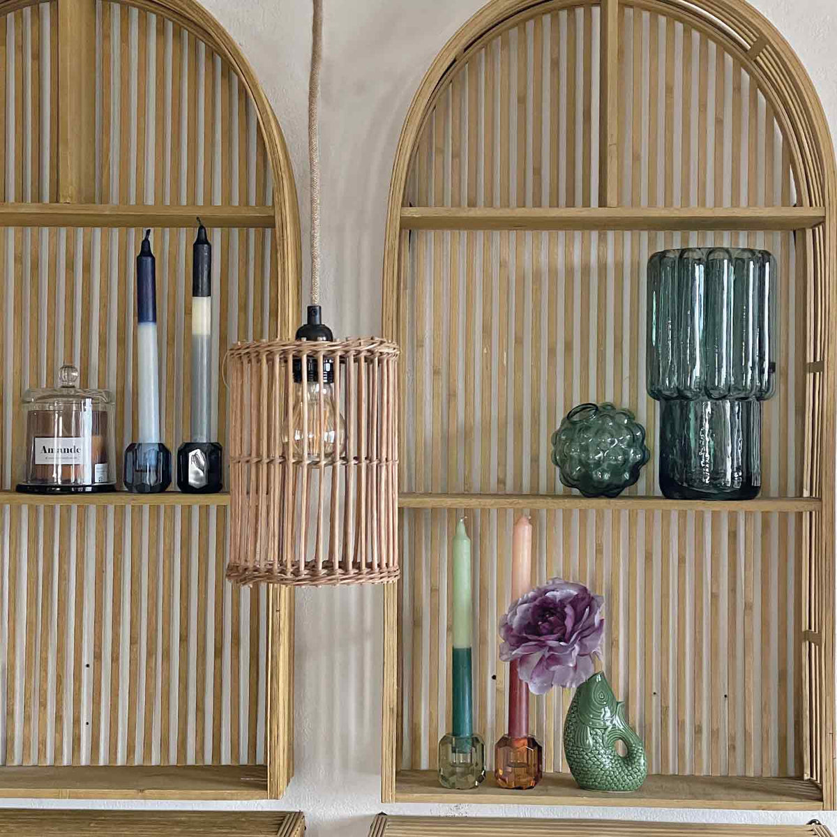 The bird cage light shade small   rattan   flo & joe  uk