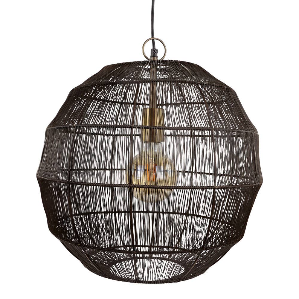 Round Iron Wire Pendant Light
