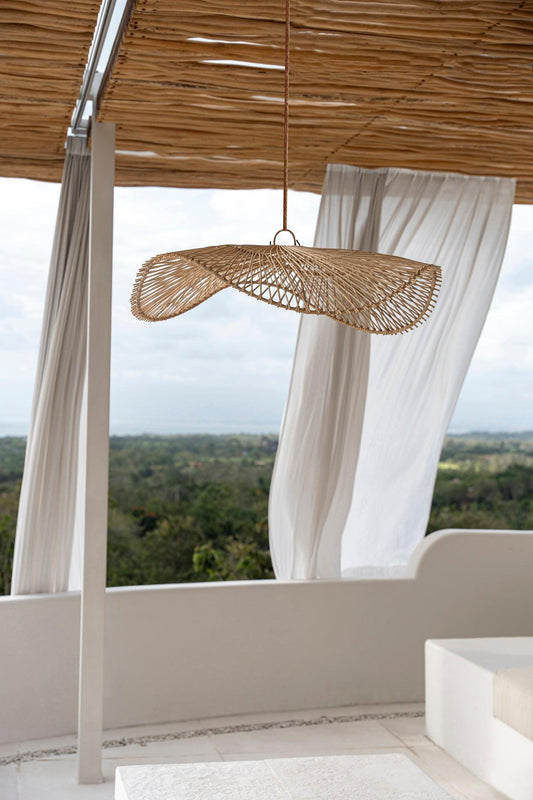 Natural seagrass teardrop clearance vicente pendant shade