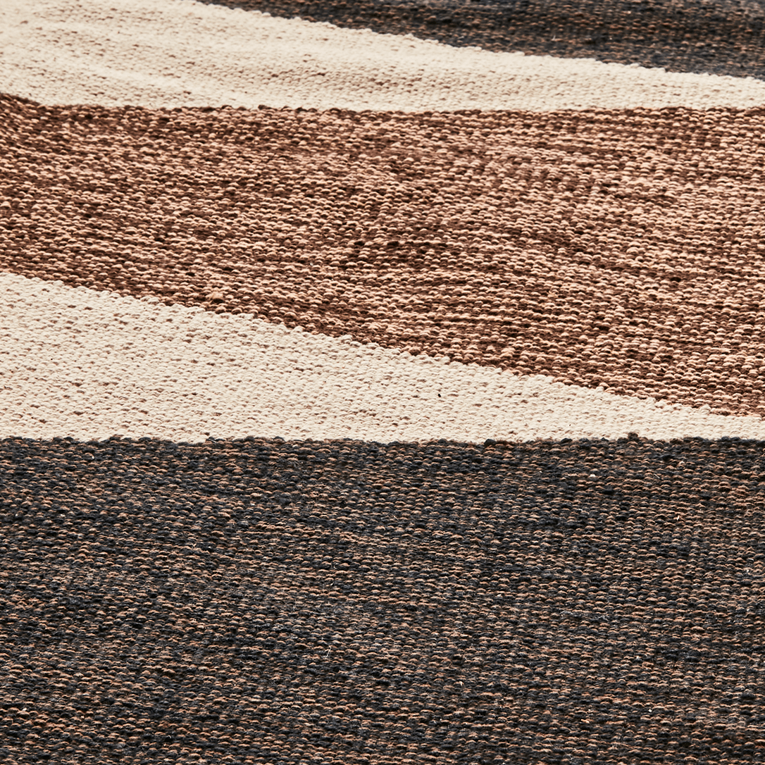 The Element Rug | Cotton Runner in Earthy Browns & Cream – Flo & Joe
