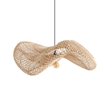 The Large Rattan Wave Pendant - Natural - 71cm - Flo & Joe