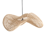 TheLarge Rattan Wave Pendant - Natural - 71cm - Flo & Joe