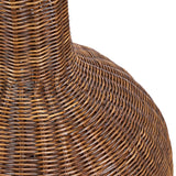 Woven wicker rattan long Pendant light  - Flo & Joe