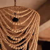 The Wooden Bead Chandelier - Large