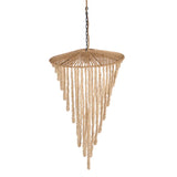 The Wooden Bead Chandelier - Large