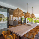 Abaca Grass Ceiling Hoola Pendant Light - Flo & Joe