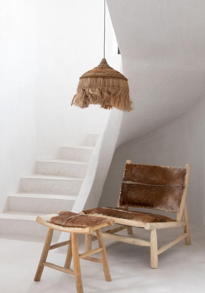Abaca Grass Ceiling Hoola Pendant Light - Flo & Joe