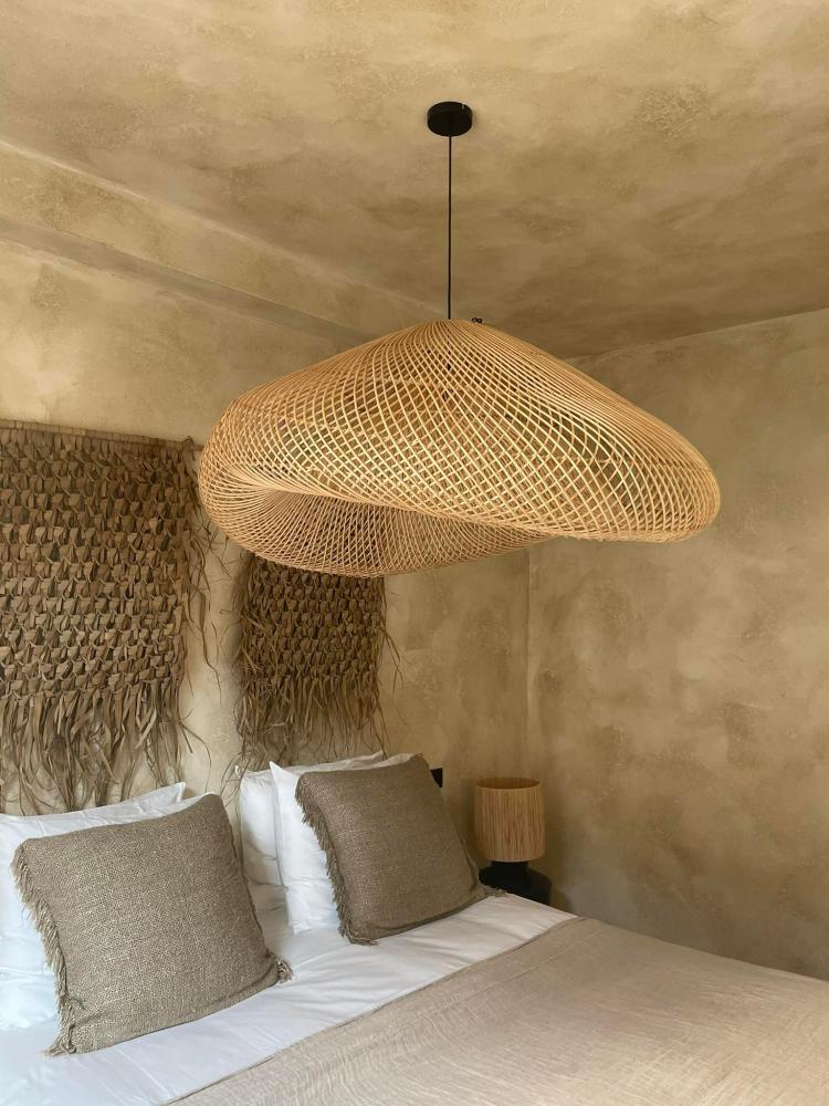 The cloud pendant   natural  rattan light shade 120cm  extra large ceiling  chandelier light   flo & joe uk