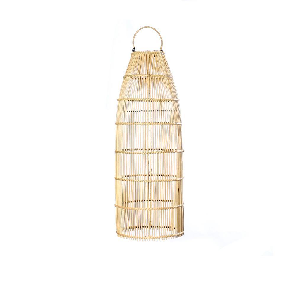 Fish trap natural pendant light   medium   flo & joe