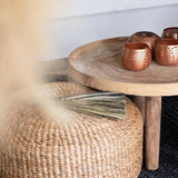 Natural Hyacinth Pouffe - Medium - Flo & Joe