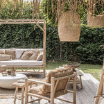 Natural Raffia Square Cushion Cover - 40x 40cm - Flo & Joe